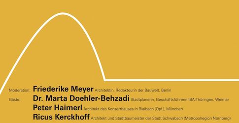 Plakatreihe für den Architekturclub Nürnberg - Reden und Streiten über Architektur