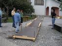 ... zusammengesteckt und ausgerichtet ...